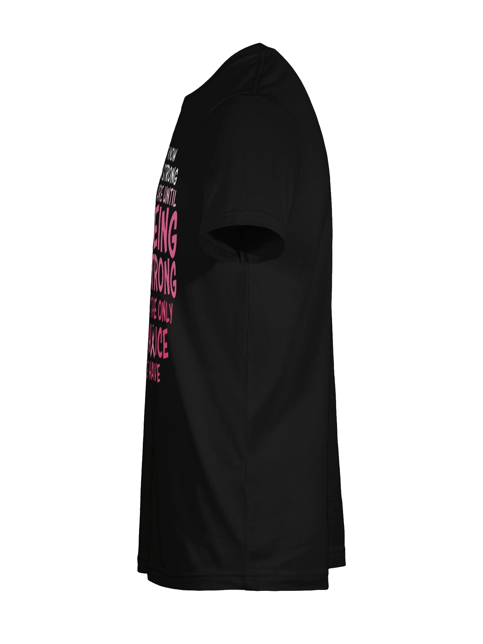 Pink Ribbon Strength Breast Cancer Awareness Tee product image (84)