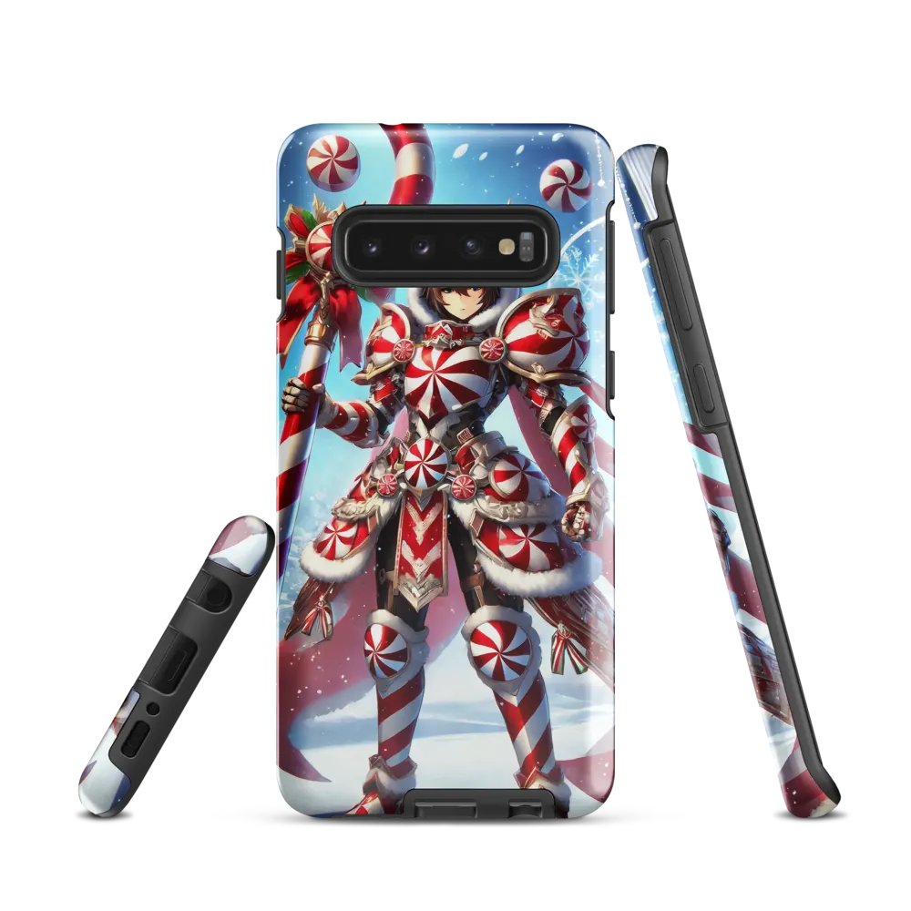 Peppermint Warrior Samsung Tough Case – Festive Defender product image (1)