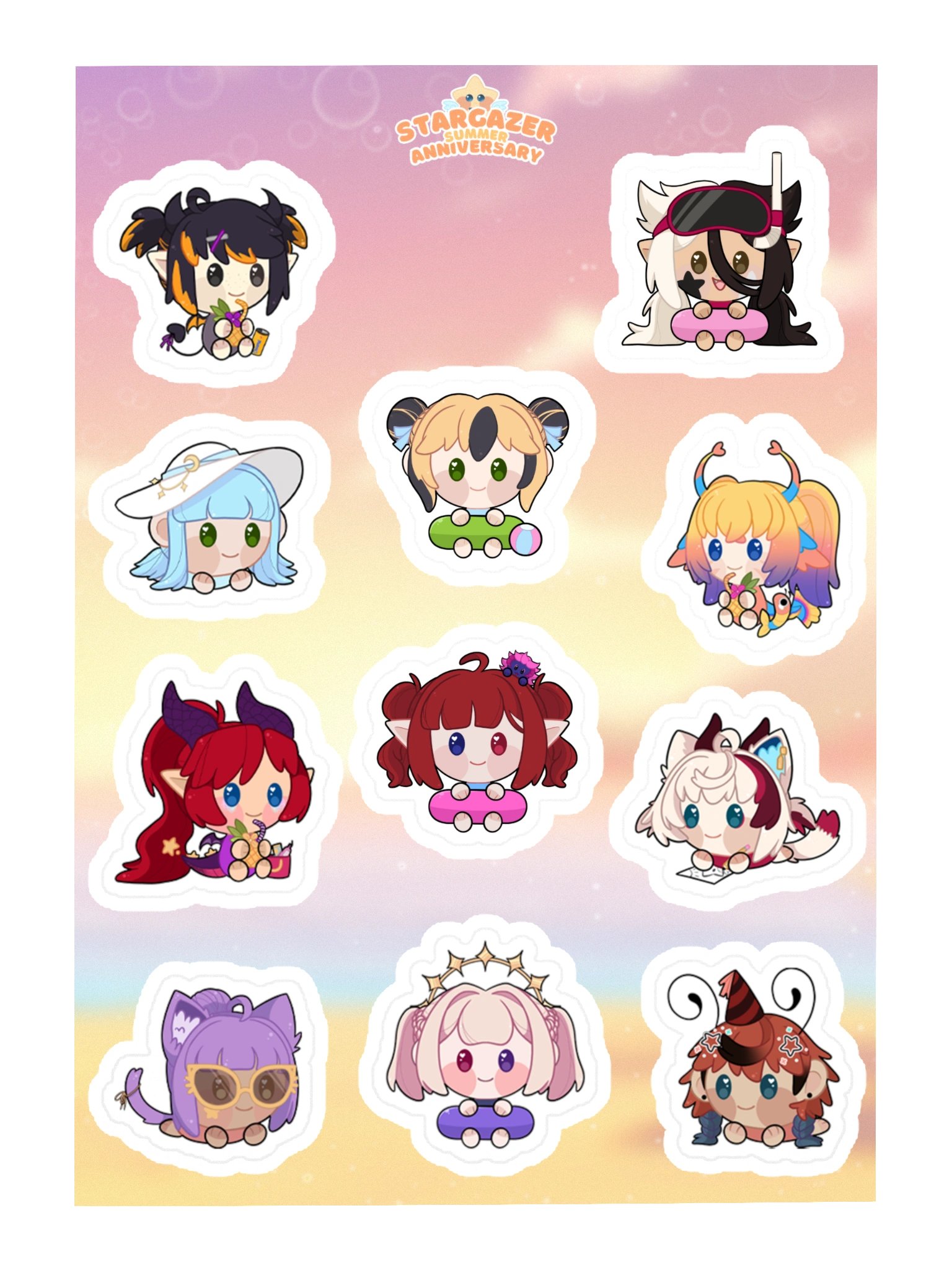 Summer Anniversary Sticker sheet! product image (3)