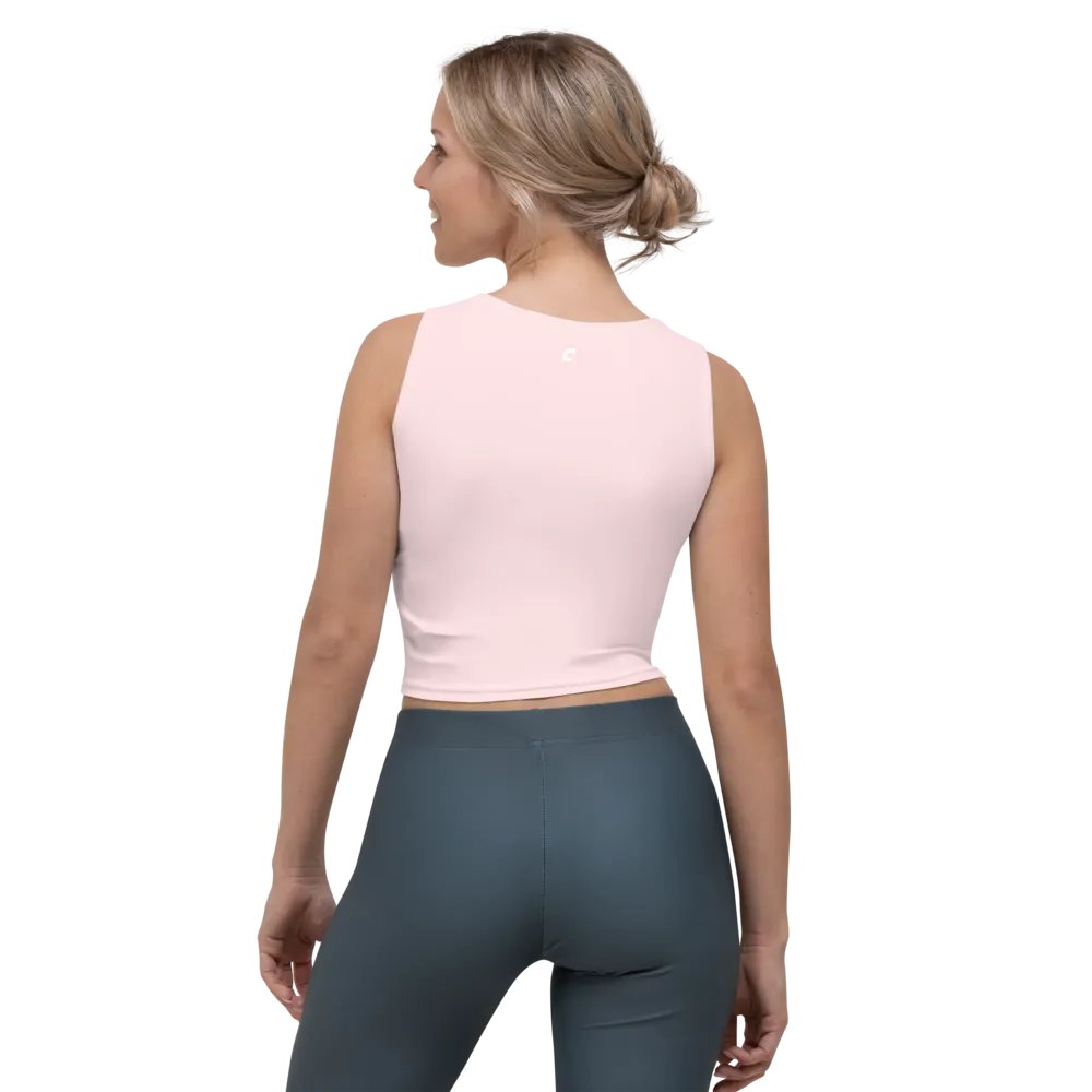 Pale Pink Crop Top T-Shirt product image (2)