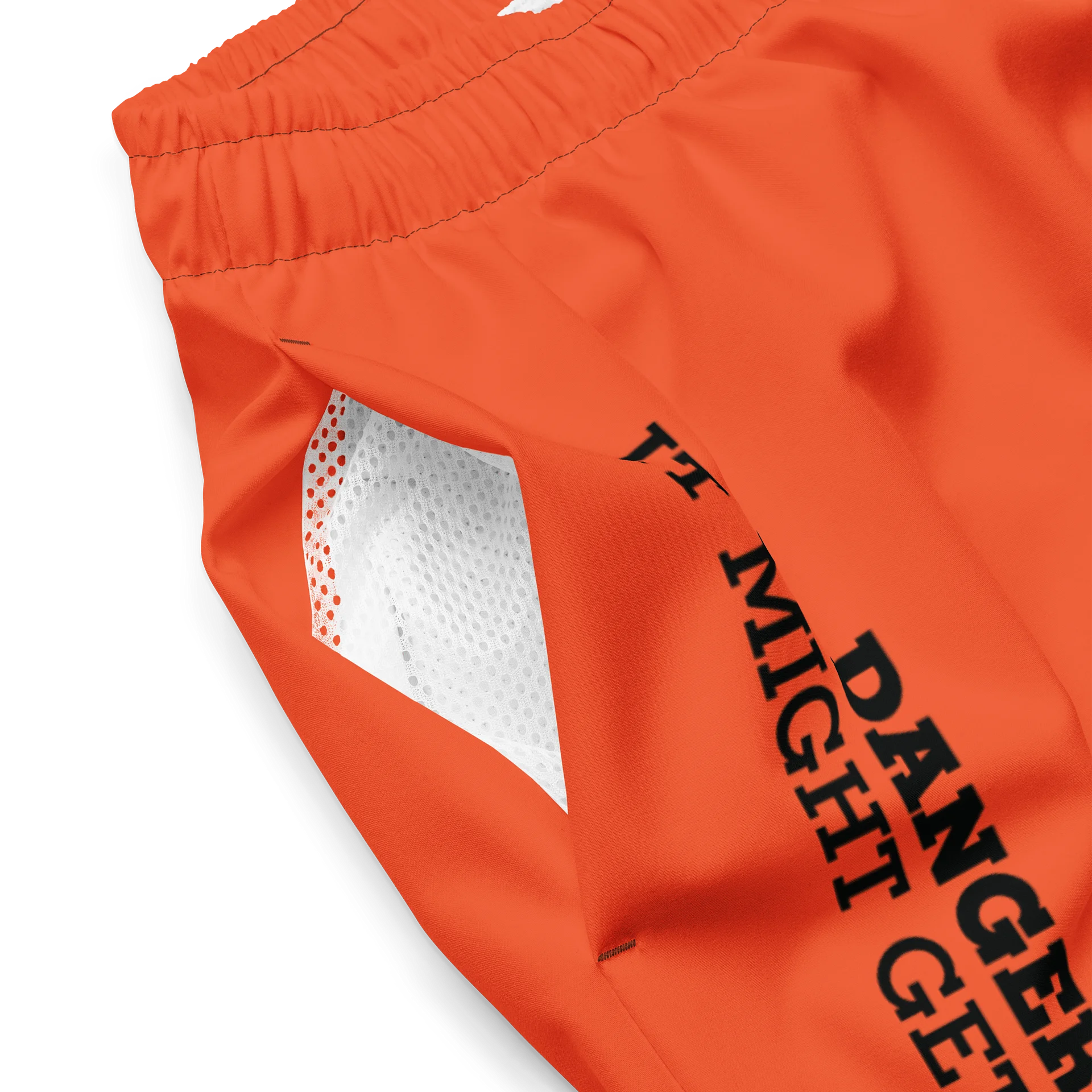 DANGER! - Orange/Black Swim Trunks product image (3)