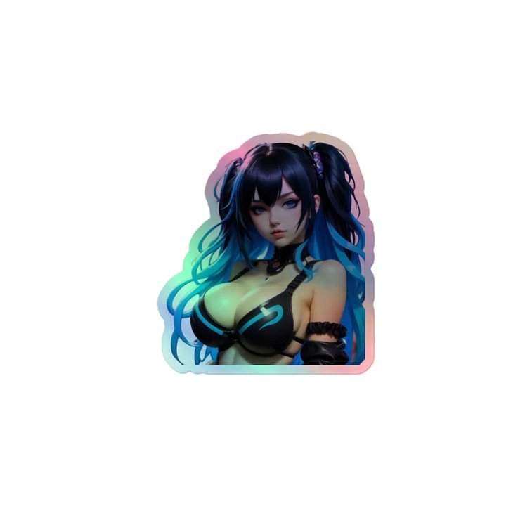 Ethereal Anime Fantasy Holographic Sticker Sheet product image (1)