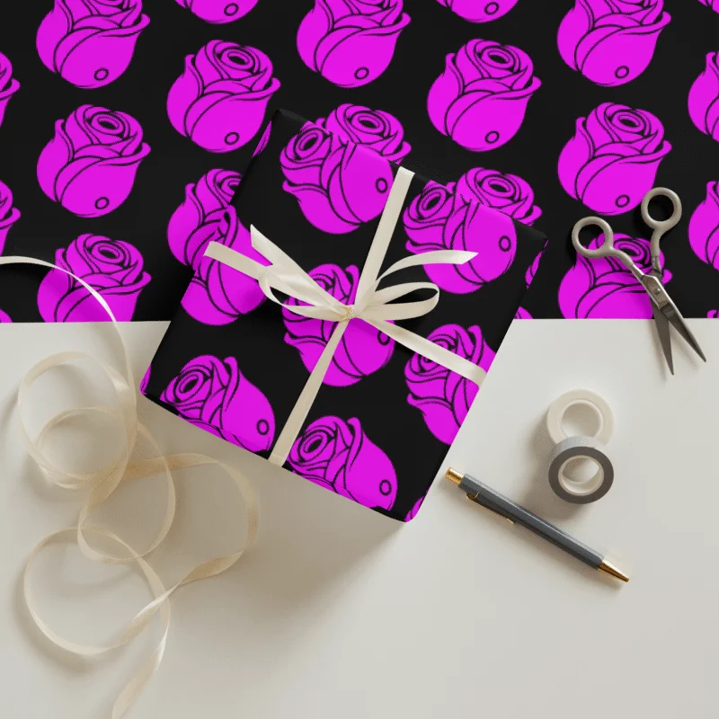 Rose Gift Wrapping Paper 3-Color Set product image (3)