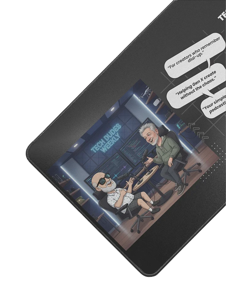 Tech Dudes Weekly Desk Mat – For Creators Who Remember Dial-Up product image (2)