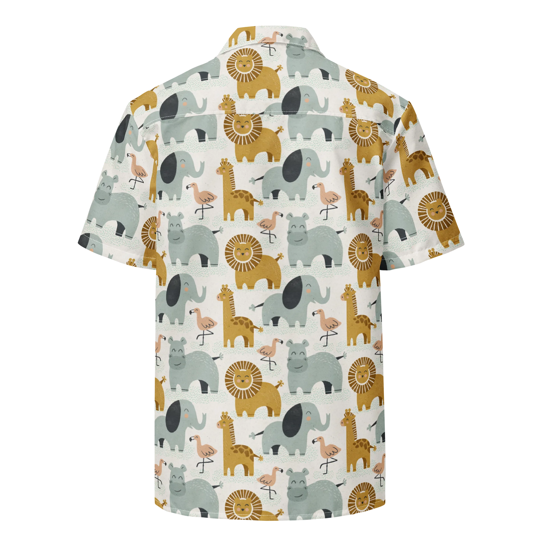 Retro Jungle Animals Hawaiian Shirt product image (2)