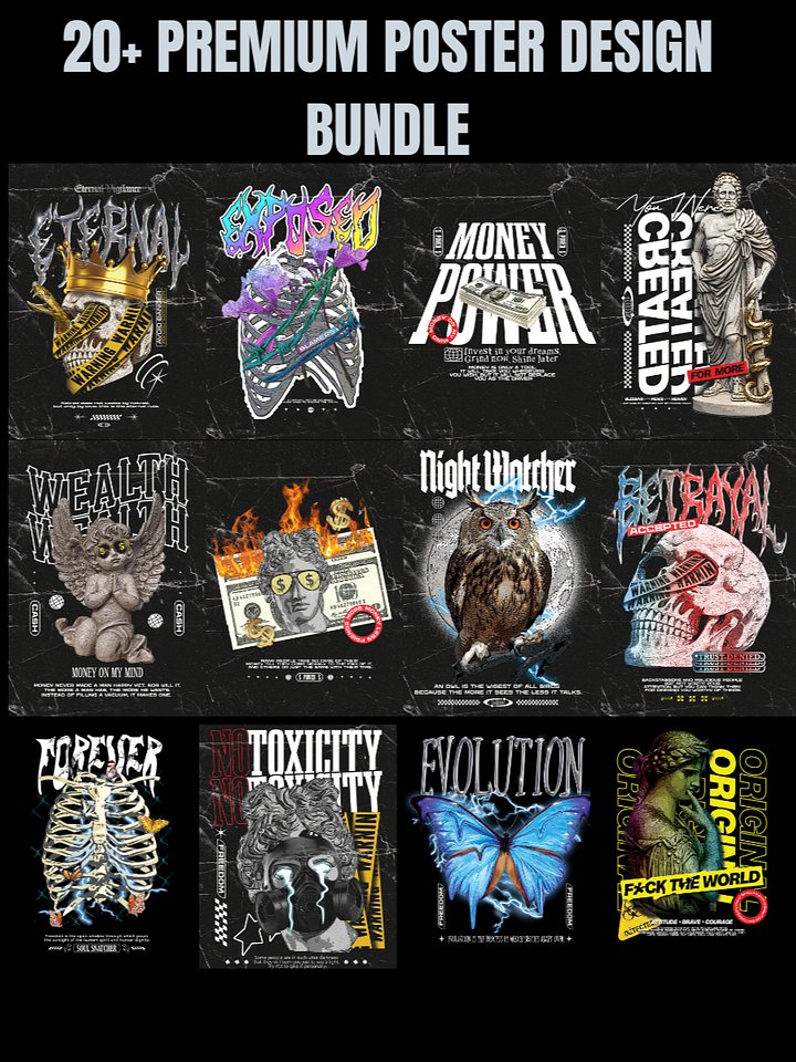 20+ Premium POSTER Design Bundle product image (1)