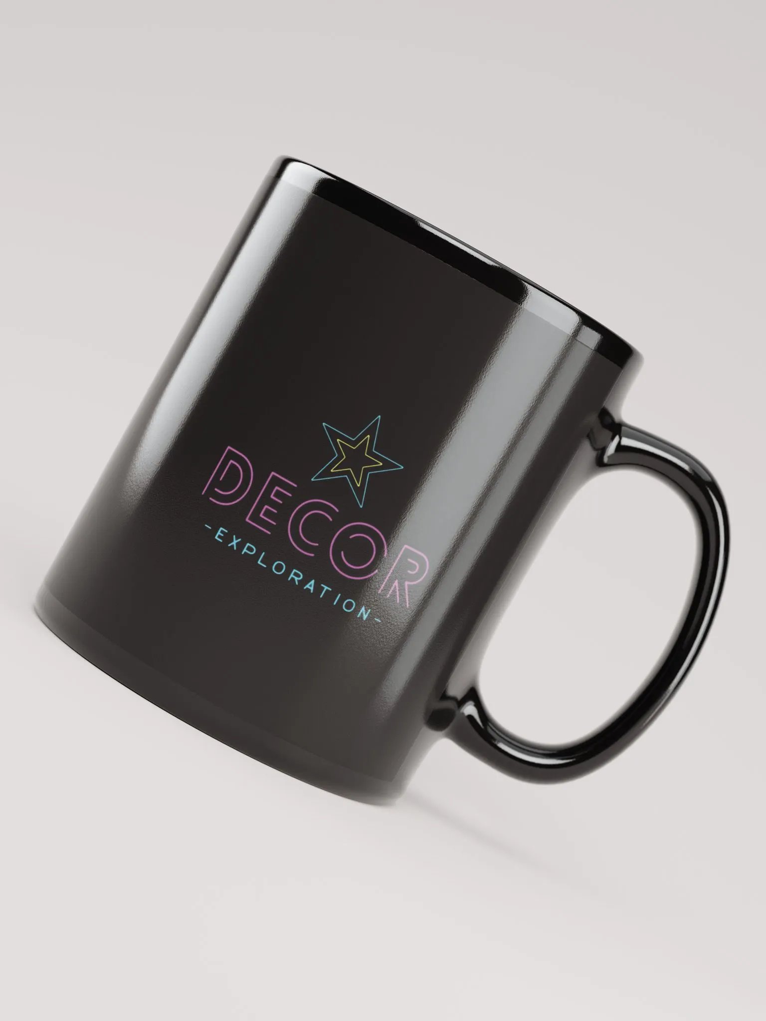 Decor Exploration Black Glossy Mug product image (7)
