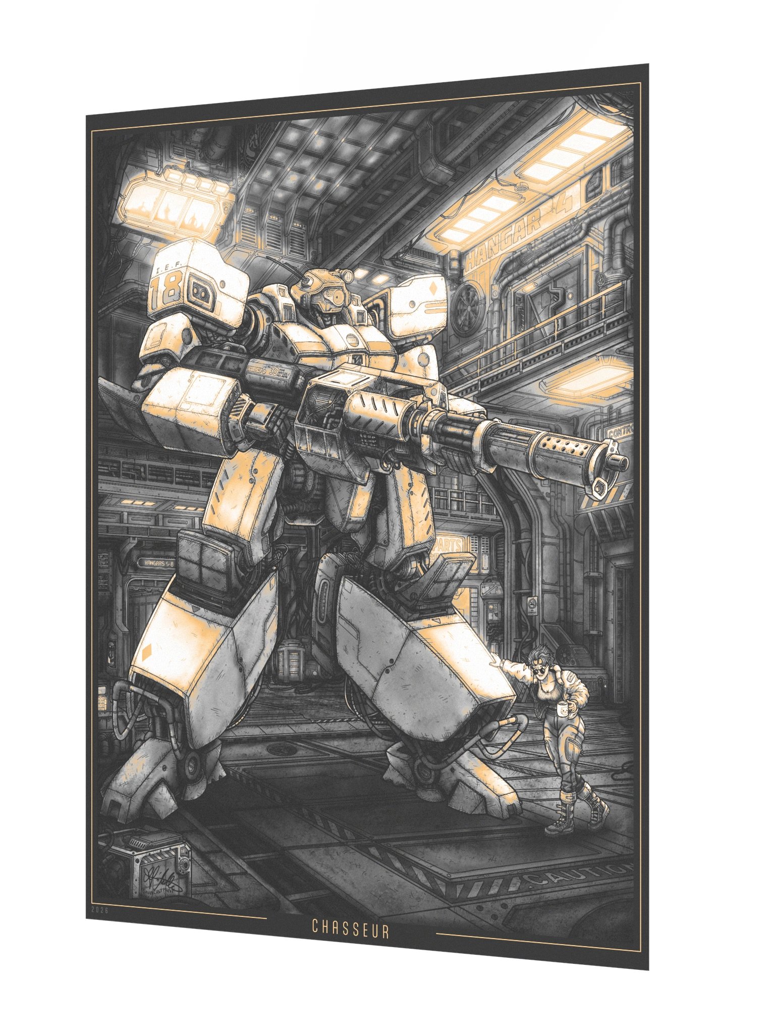 "Chasseur" Amber Ver. Print - 18x24 product image (2)