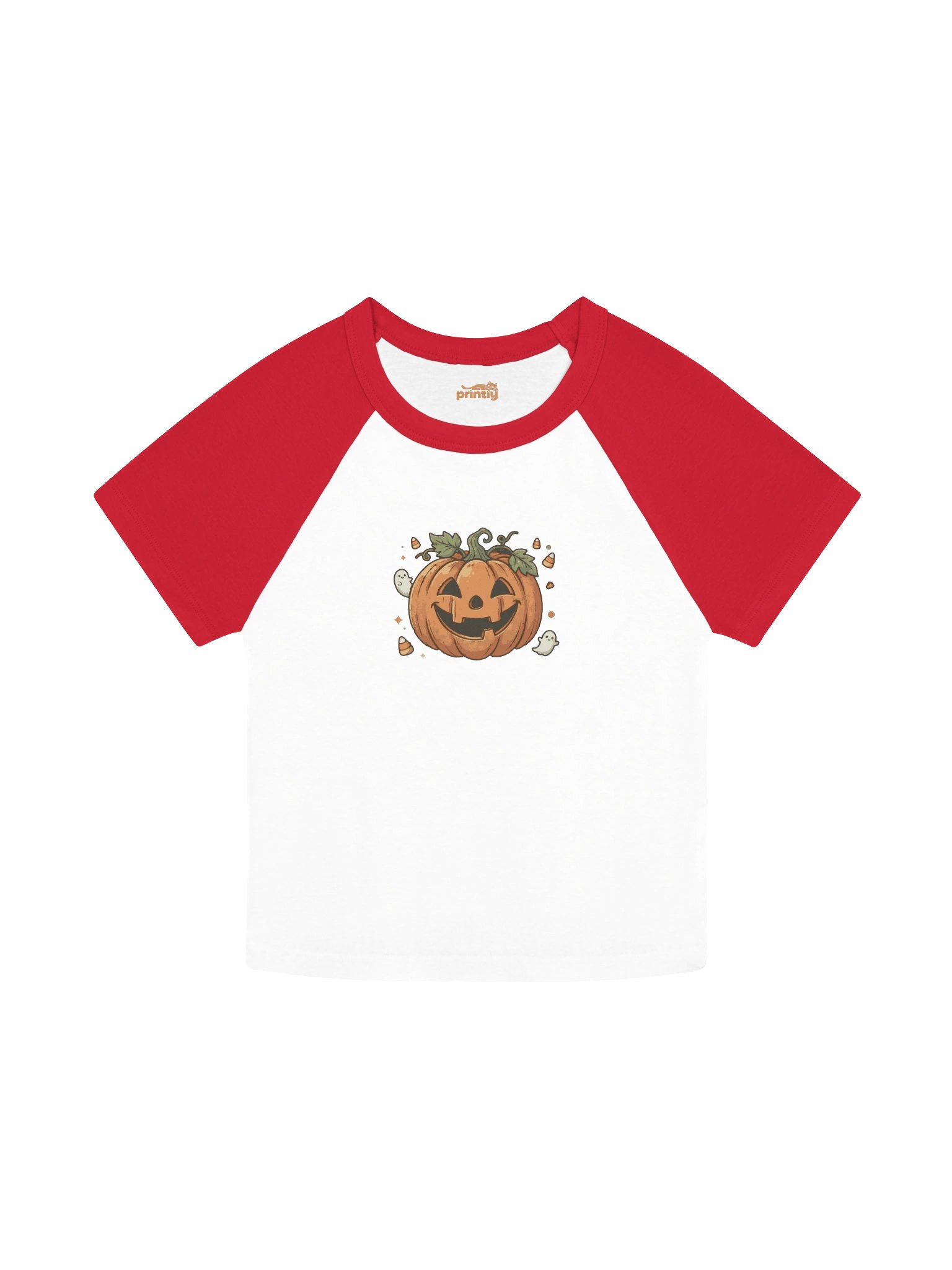 Spooky Pumpkin Ghost Womens Halloween Shirt product image (1)