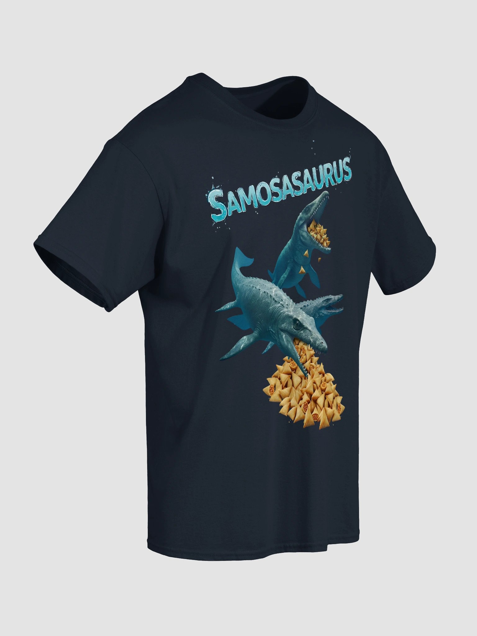 Samosasaurus - Mosasauraus and Samosa Funny Dinosaur Shirt product image (9)