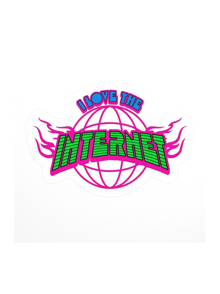 I love the Internet Sticker - White product image (1)