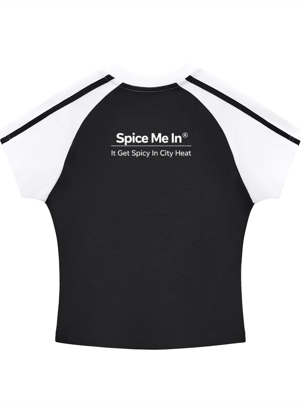 SMM Contrast Stripes Bodycon Raglan Sleeve T-Shirt product image (3)