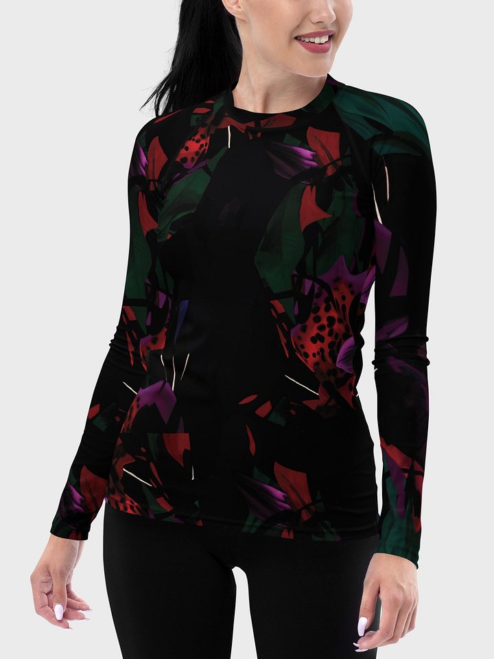 Rash Guard "Blosoom At Midnight" product image (2)
