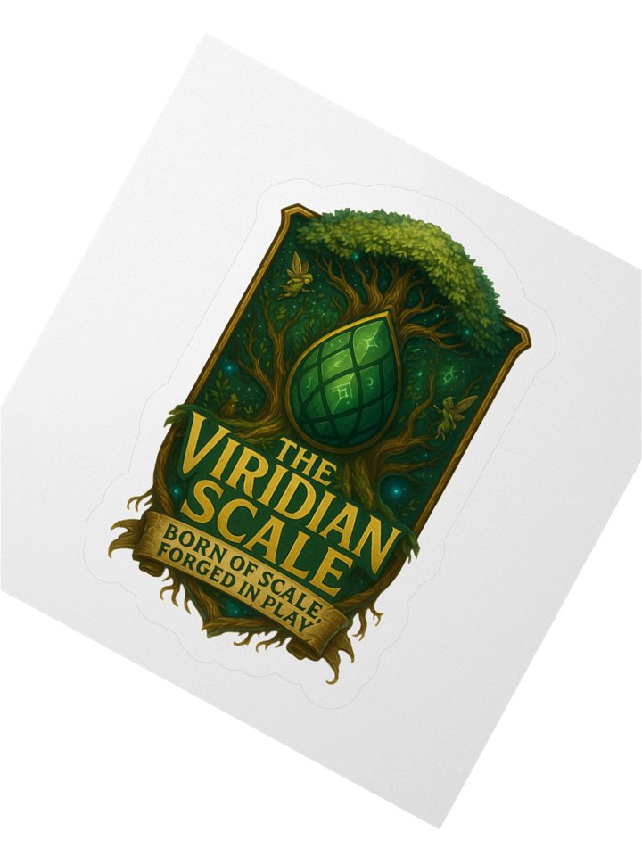 Viridian Crest Sticker – “Born of Scale” Edition product image (2)