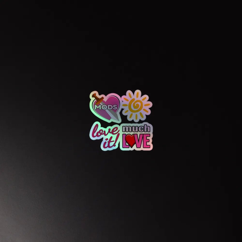 Enthusiastic LanaDj Holographic Sticker Sheet product image (4)