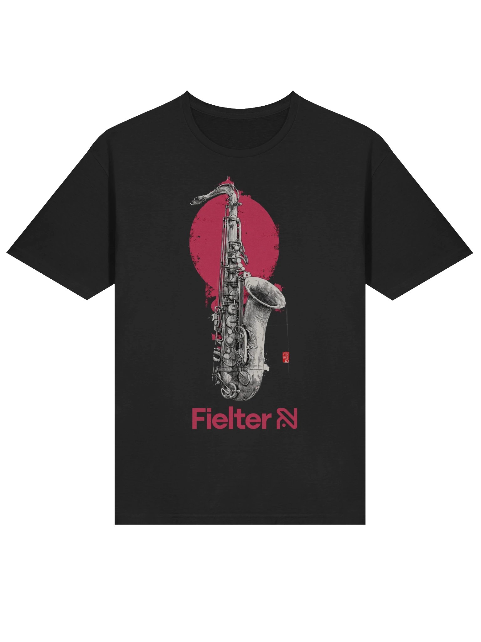 Fielter - Saxophone Circle Unisex Tee product image (6)
