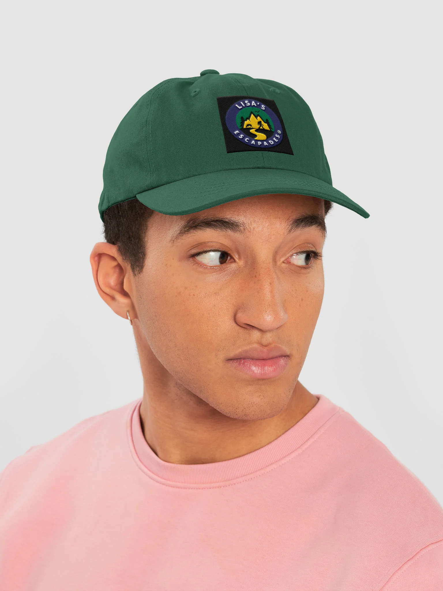Lisa’s Escapades Dark Blue Bigfoot Logo Dad Hat product image (2)