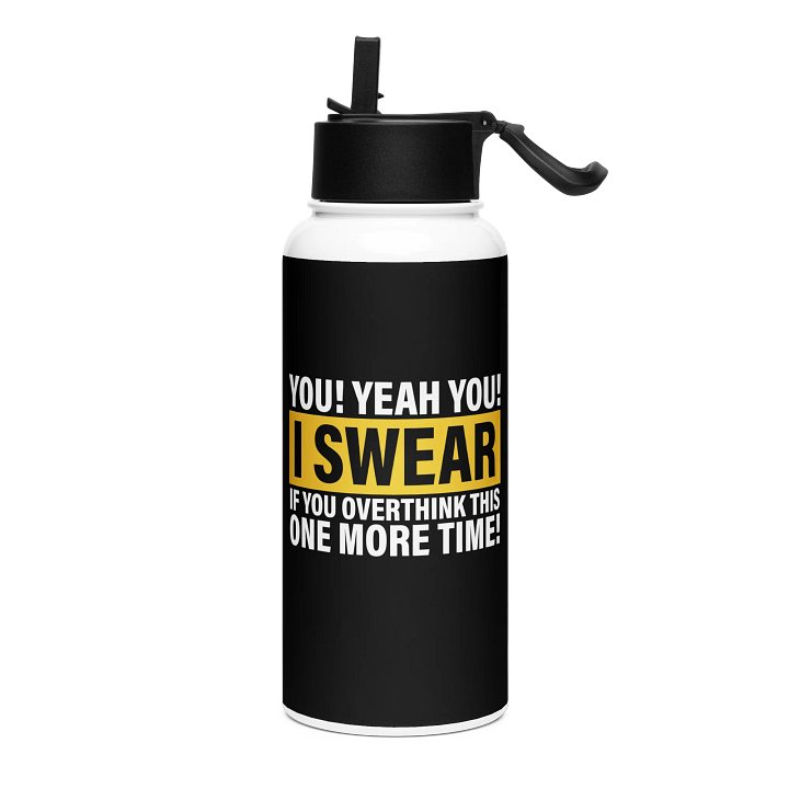 "Overthink" Stainless Steel Water Bottle product image (1)