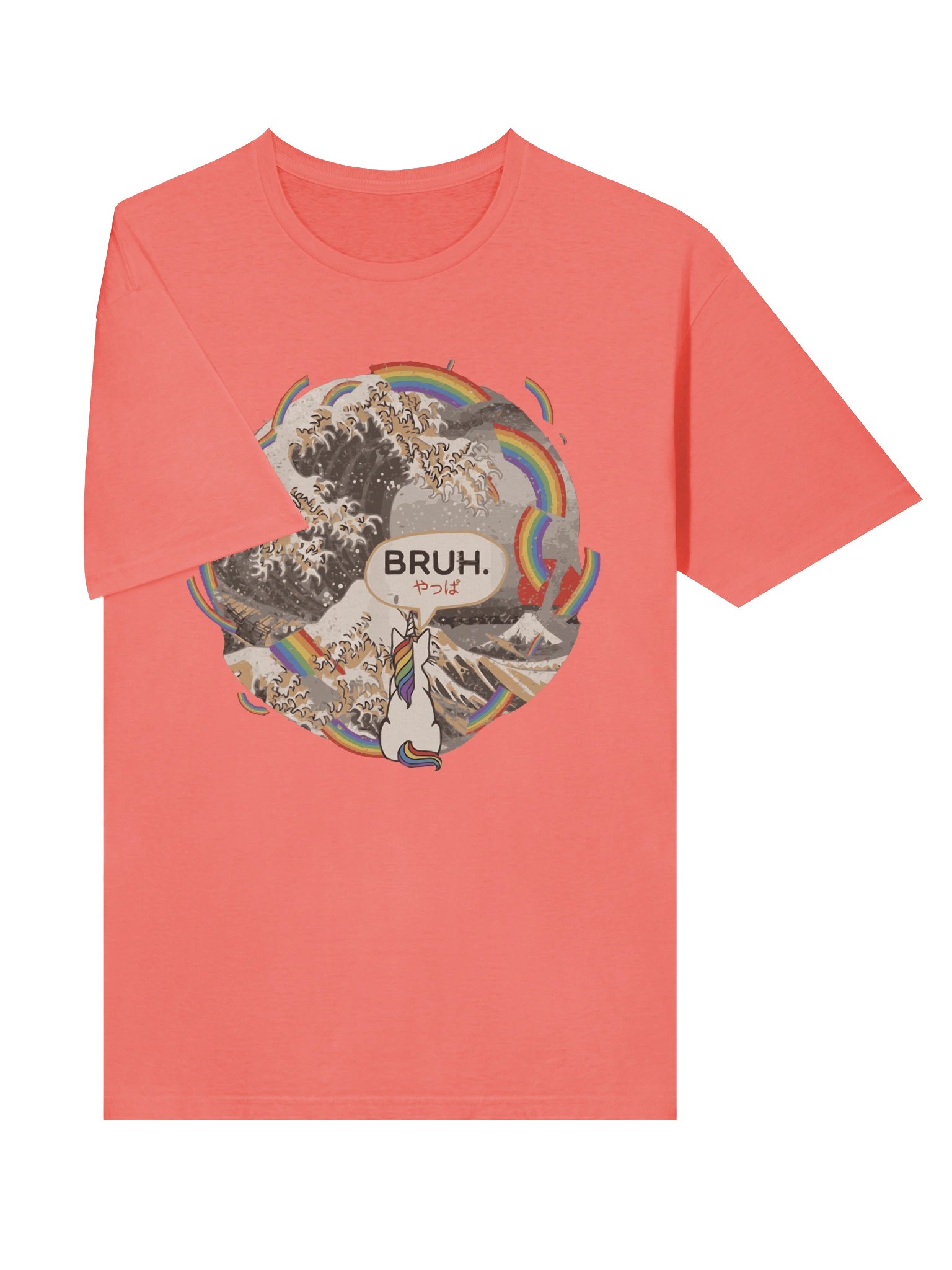 Funny Rainbow Wave Unicorn T-Shirt product image (3)