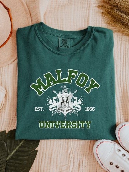 Malfoy University Vintage Collegiate Style Shirt product image (2)