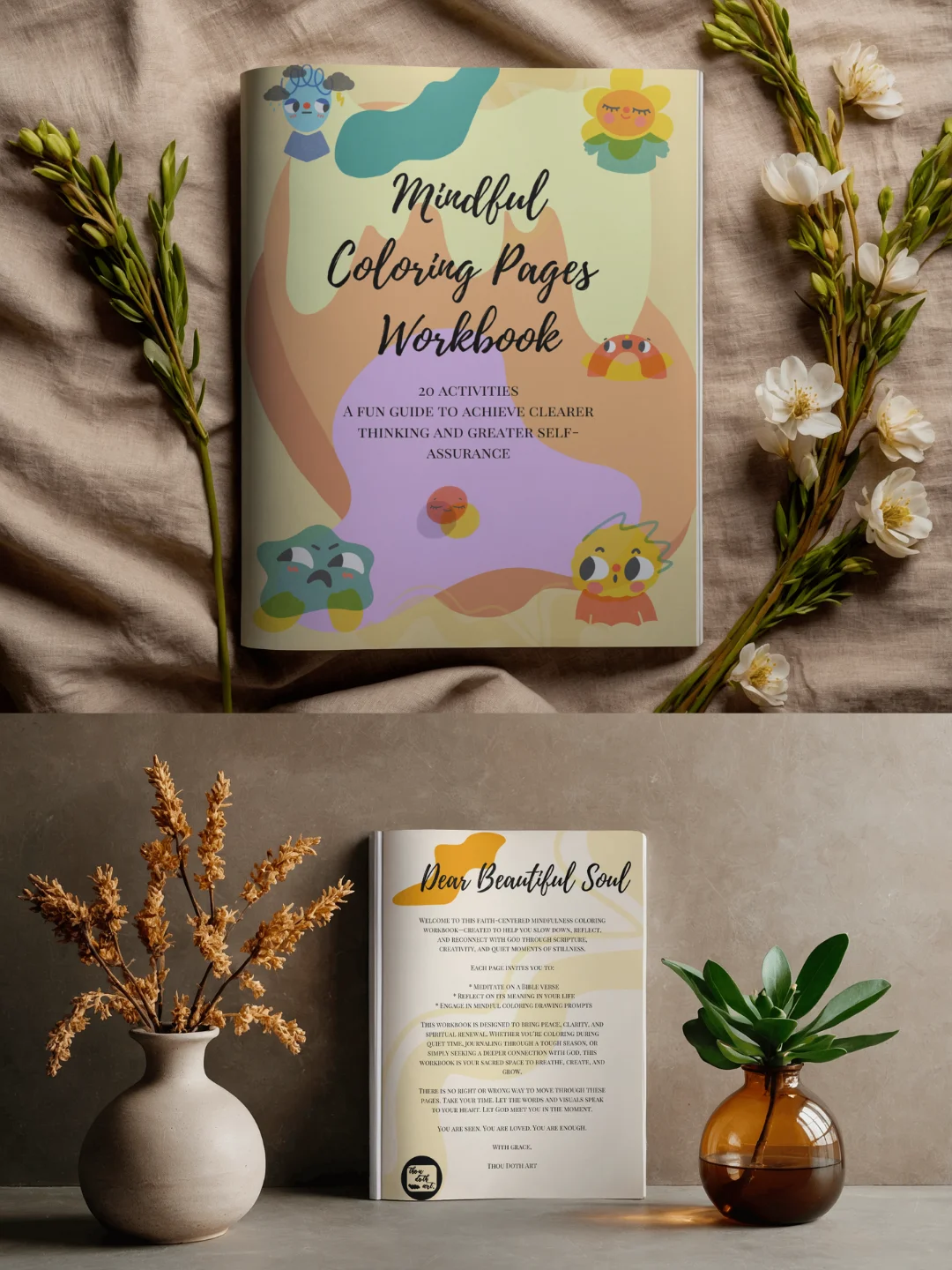 Mindfulness Art Therapy - DIGITAL Coloring Workbook for Girls & Women product image (1)
