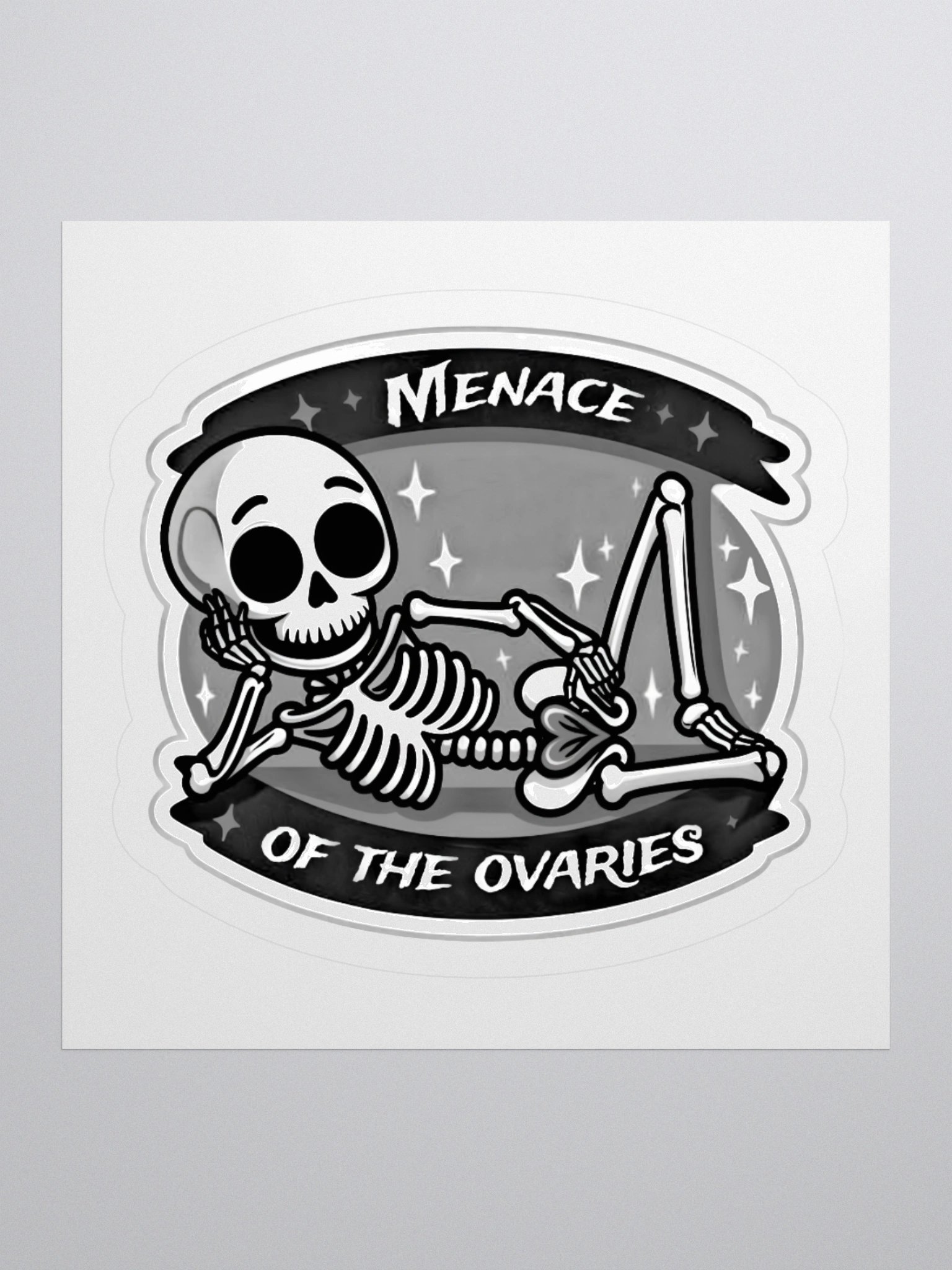 Zticker Menace Skeleton B&W. product image (3)