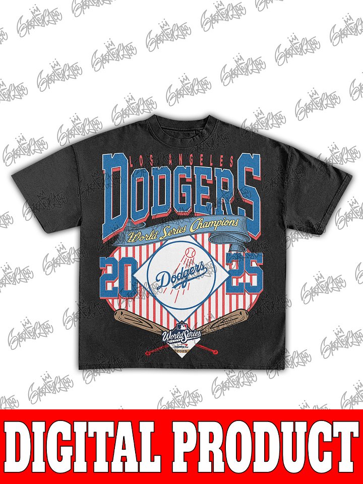 Los Angeles Dodgers 2025 World Series Crossed Bats Graphic product image (1)