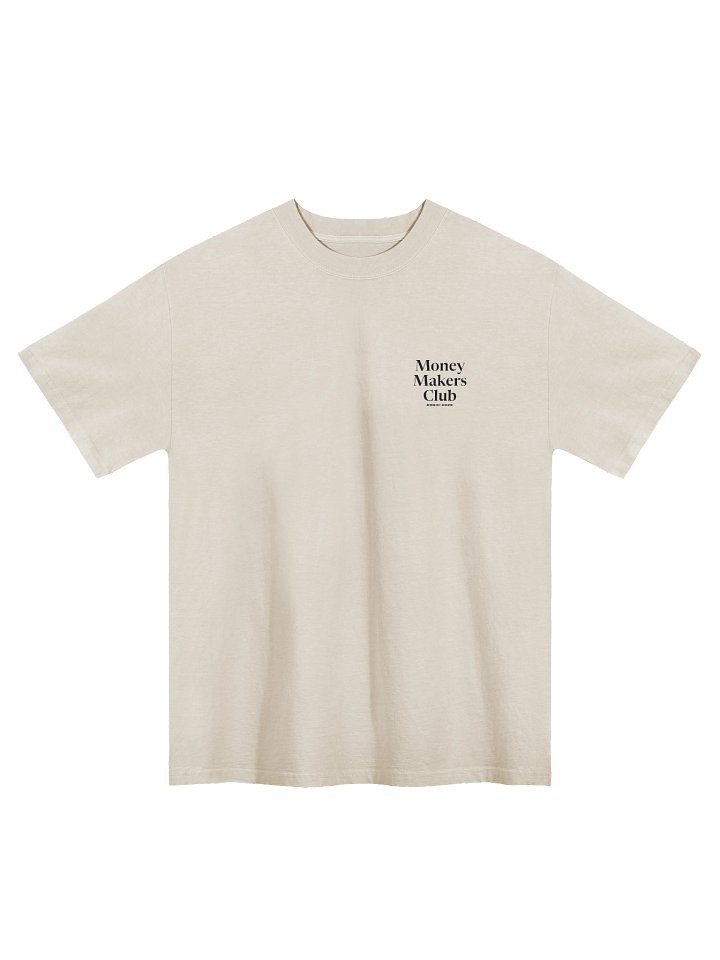 Money Makers Tee White Oversized product image (1)