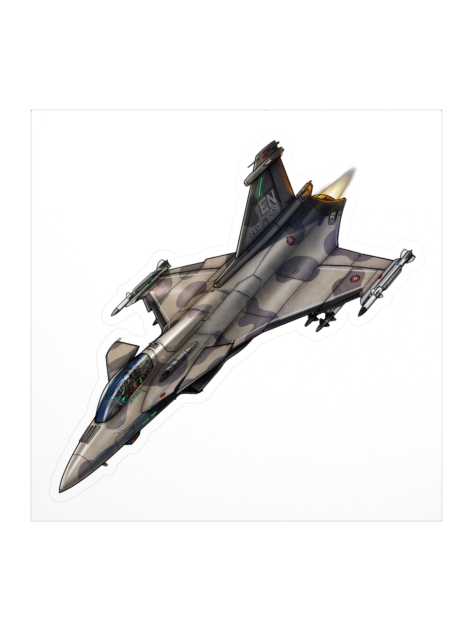 Revoker - Desert Camo (5.5 inch Sticker) product image (1)
