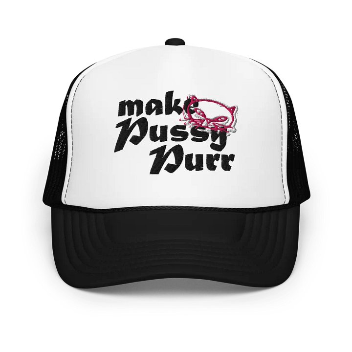 Pussy Cat Face Pur | Foam Trucker Hat product image (1)