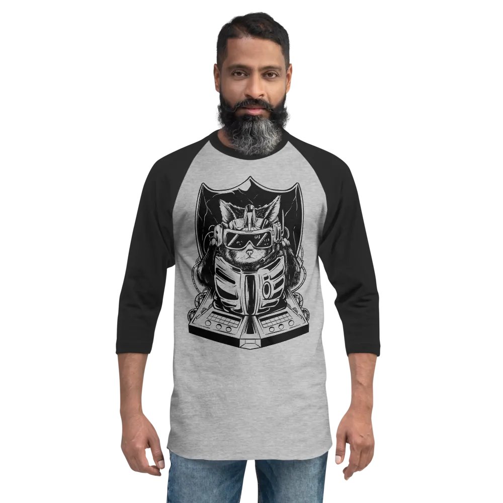 Techno Cat || Tultex Raglan Tee product image (6)