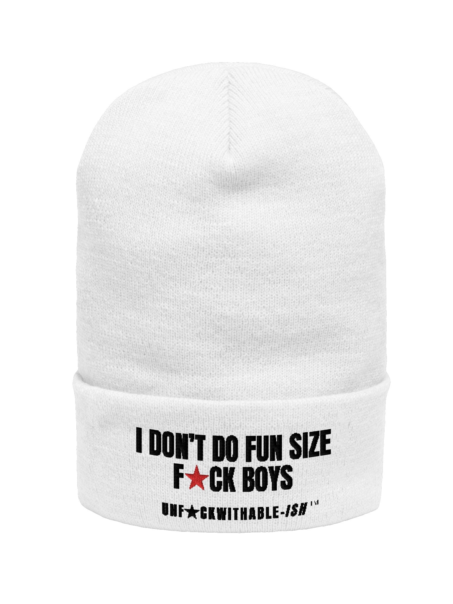 Embroidered Beanie - I Don't Do Fun Size F★CK Boys product image (32)