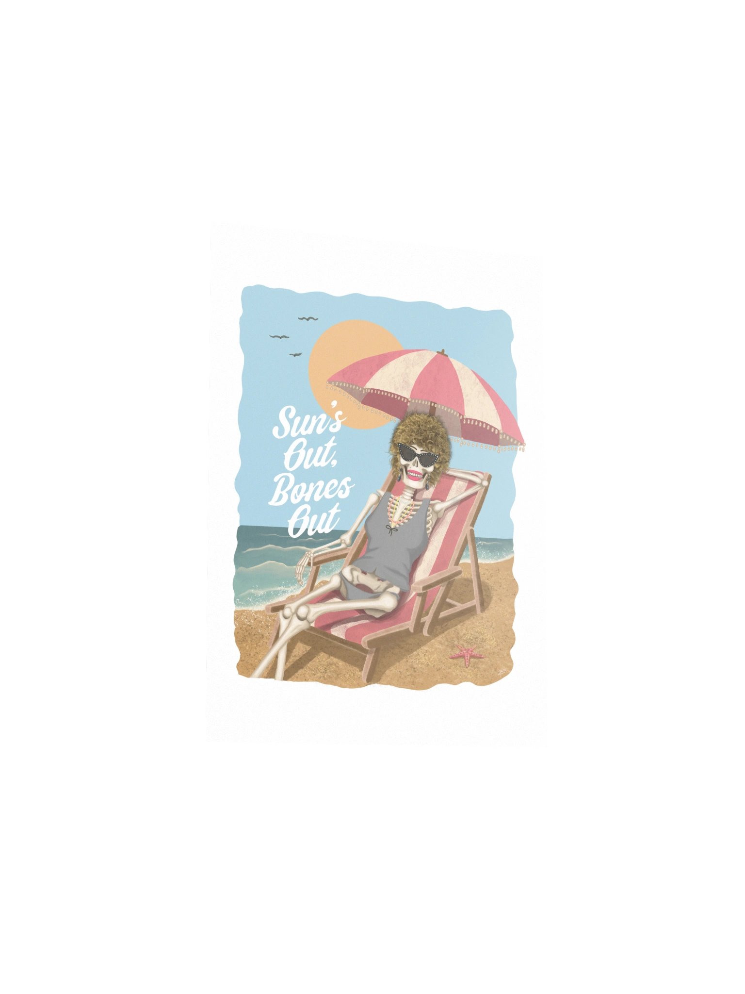 Sun's Out Bones Out Postcard (Print) product image (3)