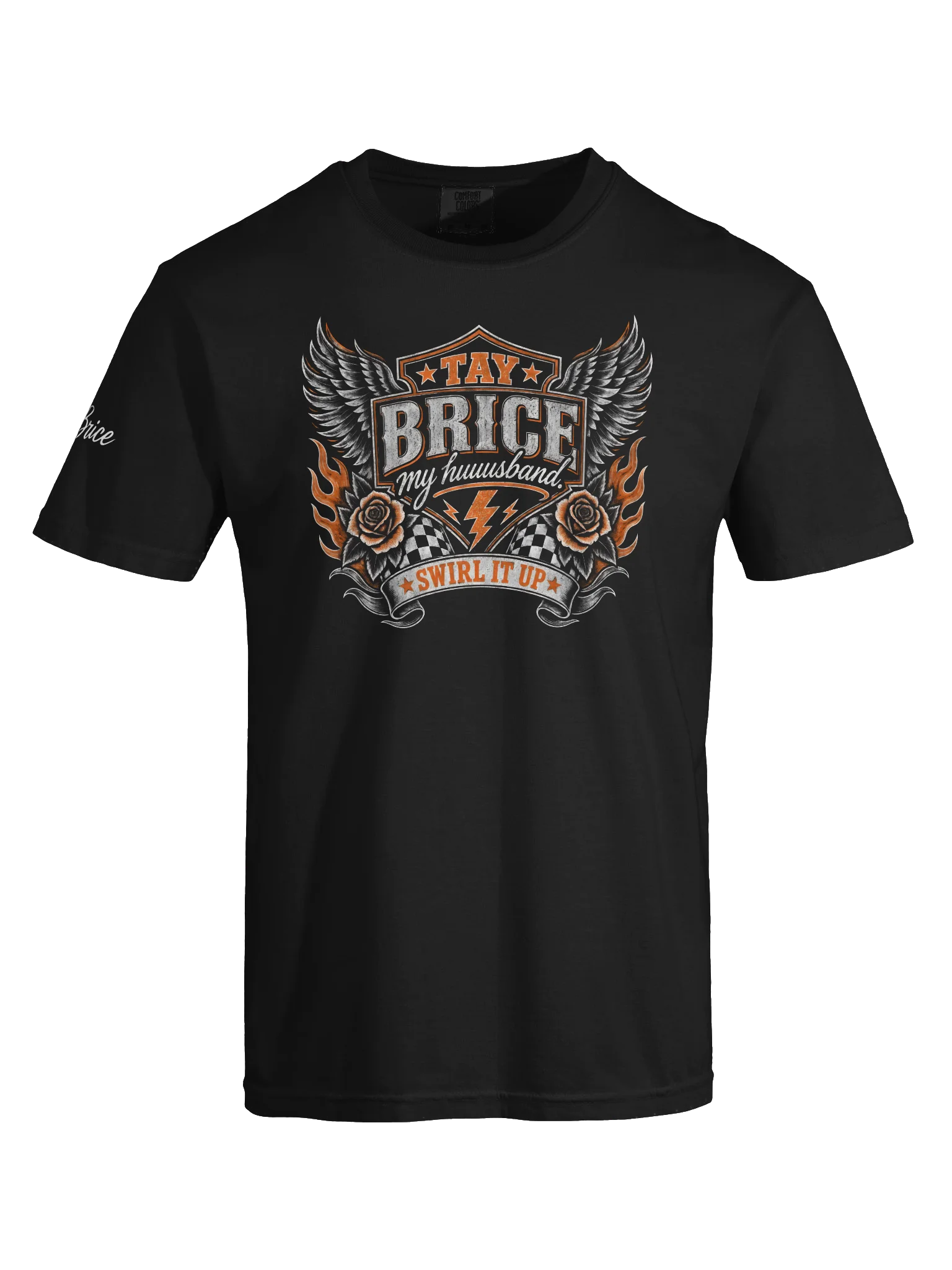 Tay Brice Motorcycle Graphic Tee(Unisex)(white ink) product image (14)