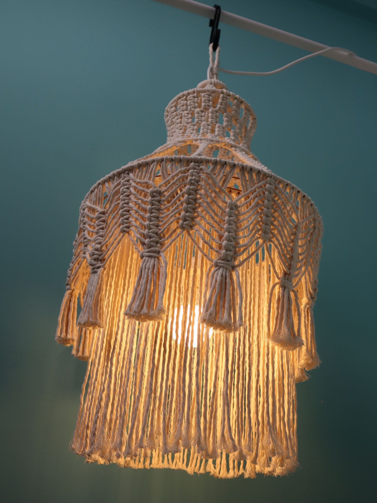 Boho Glow Macrame Chandelier (Digital PDF Pattern) product image (3)