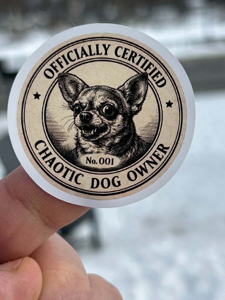 Official Chaotic Dog Owner Sticker Sheet product image (2)