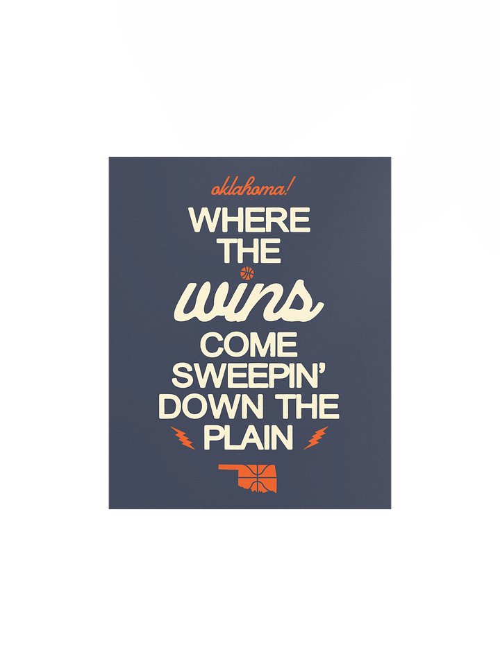 Wins Come Sweepin' Art Print product image (1)