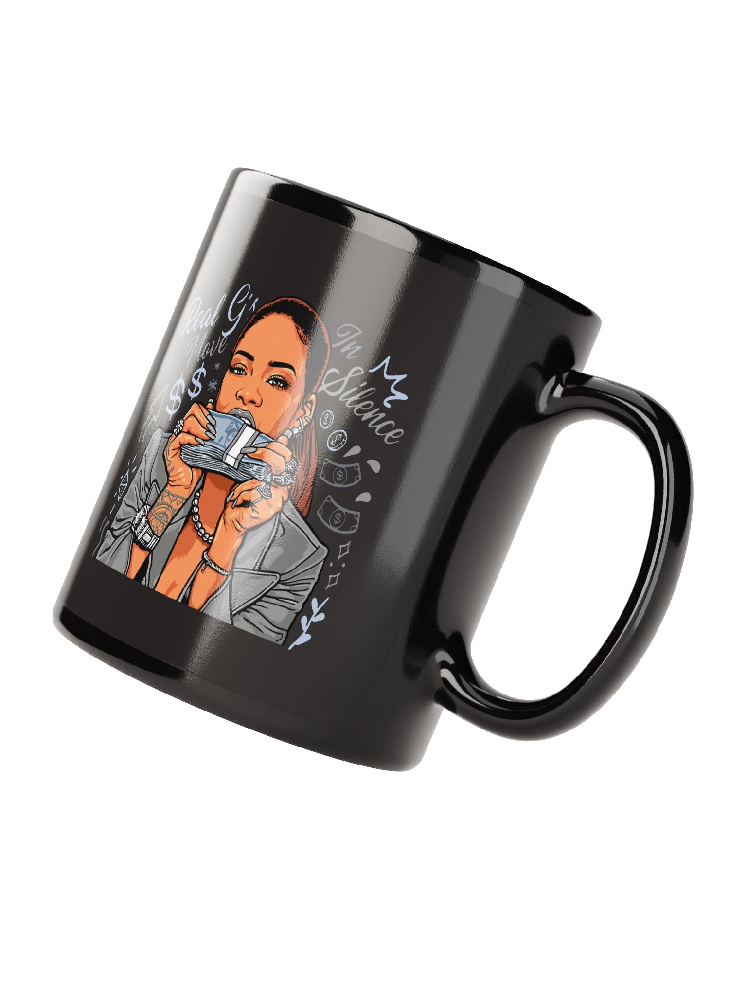 Ceramic Mug – "Royal Sip" Modern Graphic Coffee Mug for Daily Use product image (2)