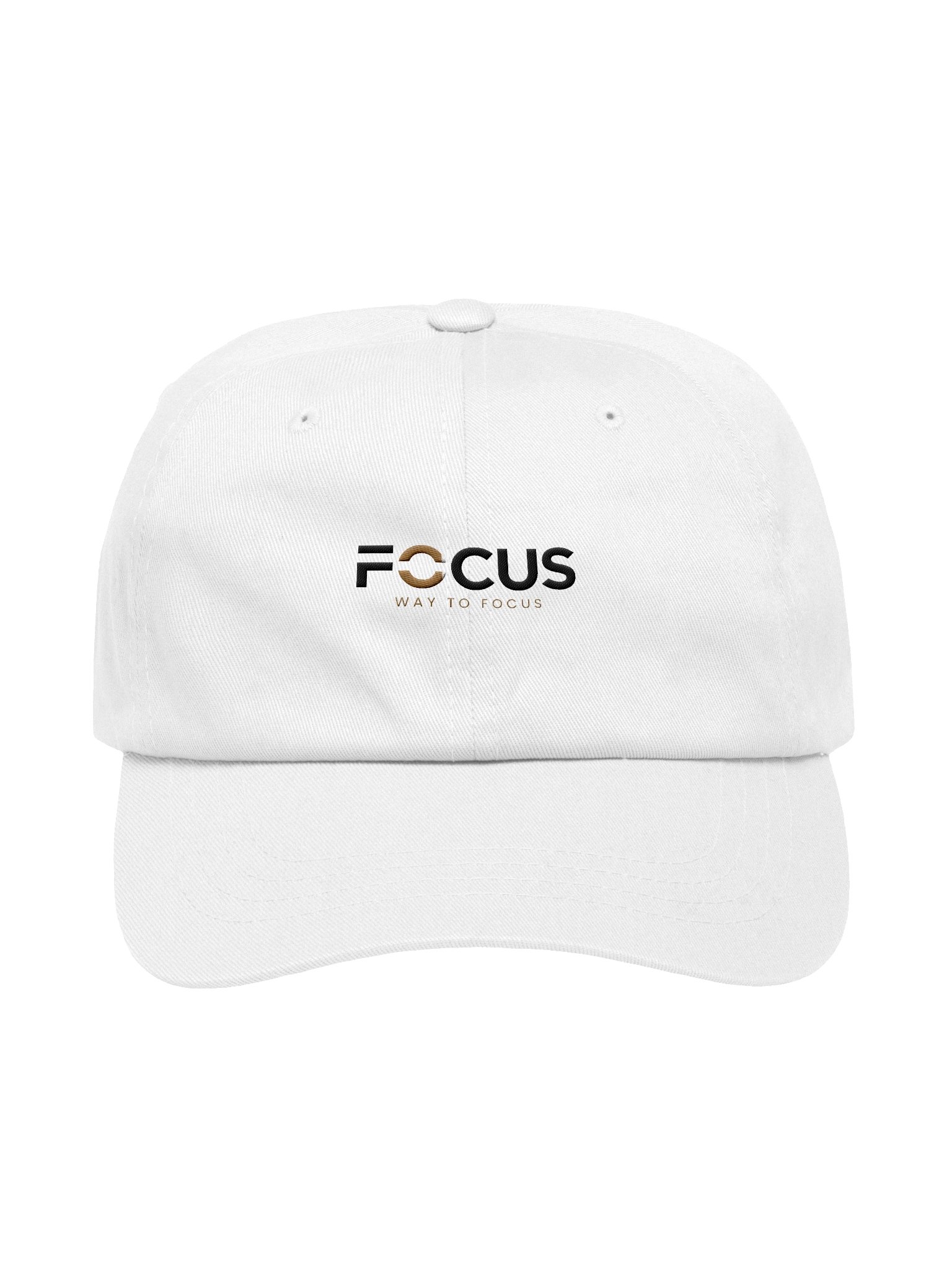 FOCUS Dad Hat — White product image (1)