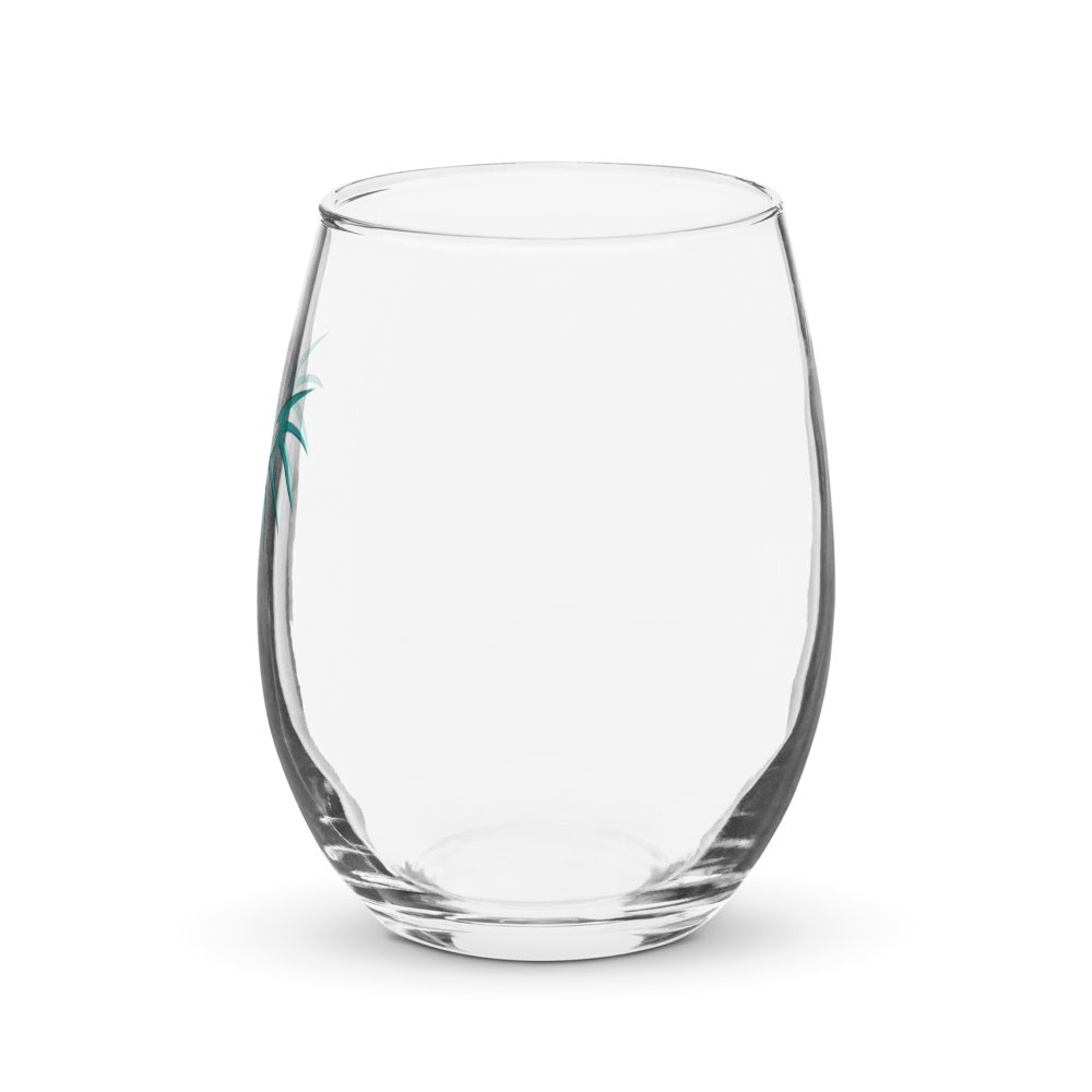 RafaZafar Logo Stemless Wineglass (silver aura) product image (3)