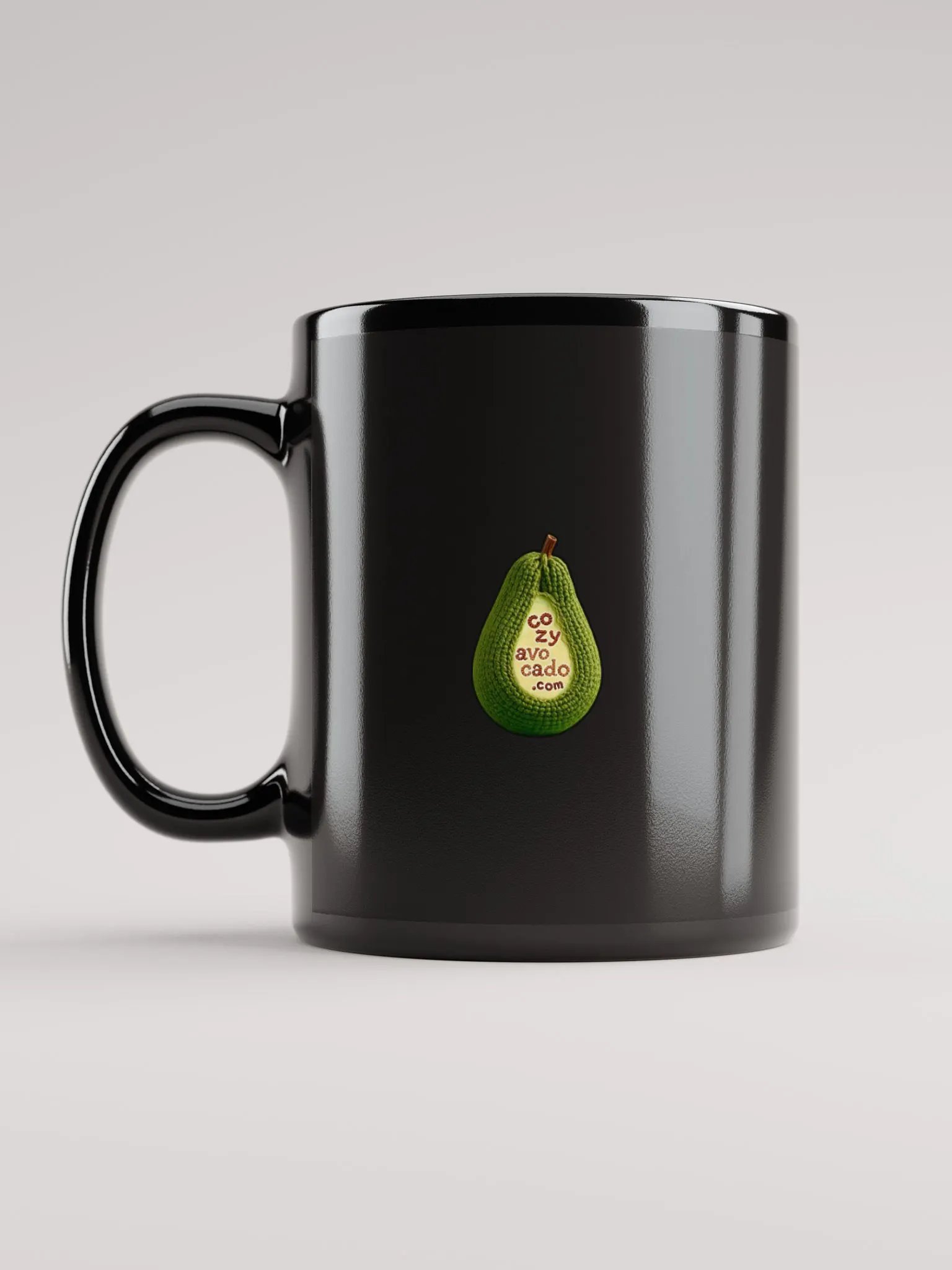 CozyAvocado Black Glossy Strawberry Mug #1 product image (6)