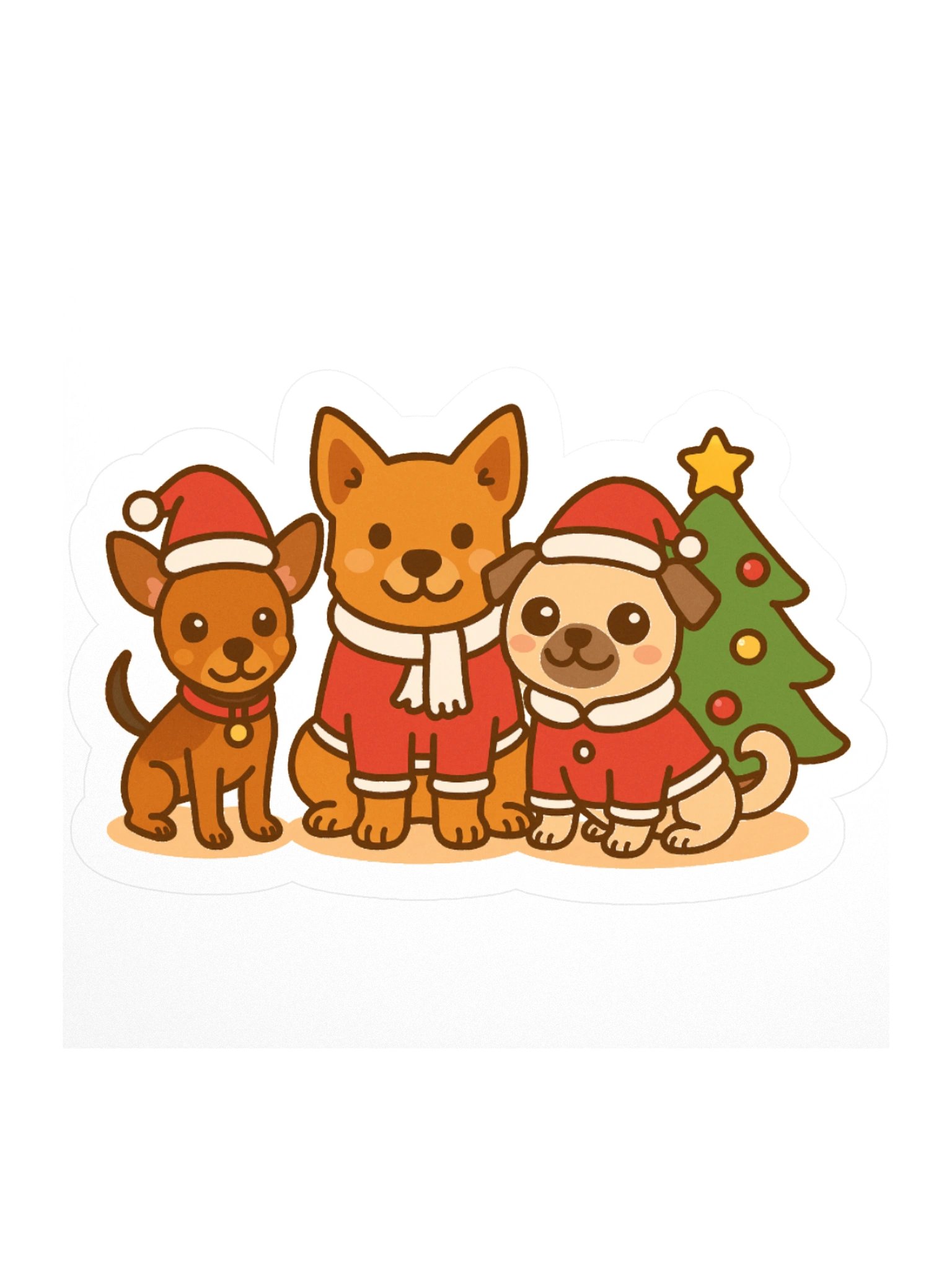 Happy Howlidays Sticker product image (1)