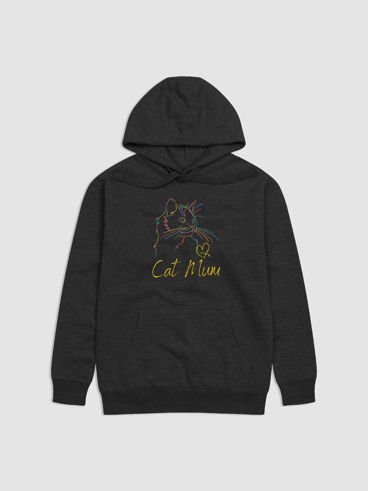 Neon Cat Mum Hoodie product image (1)
