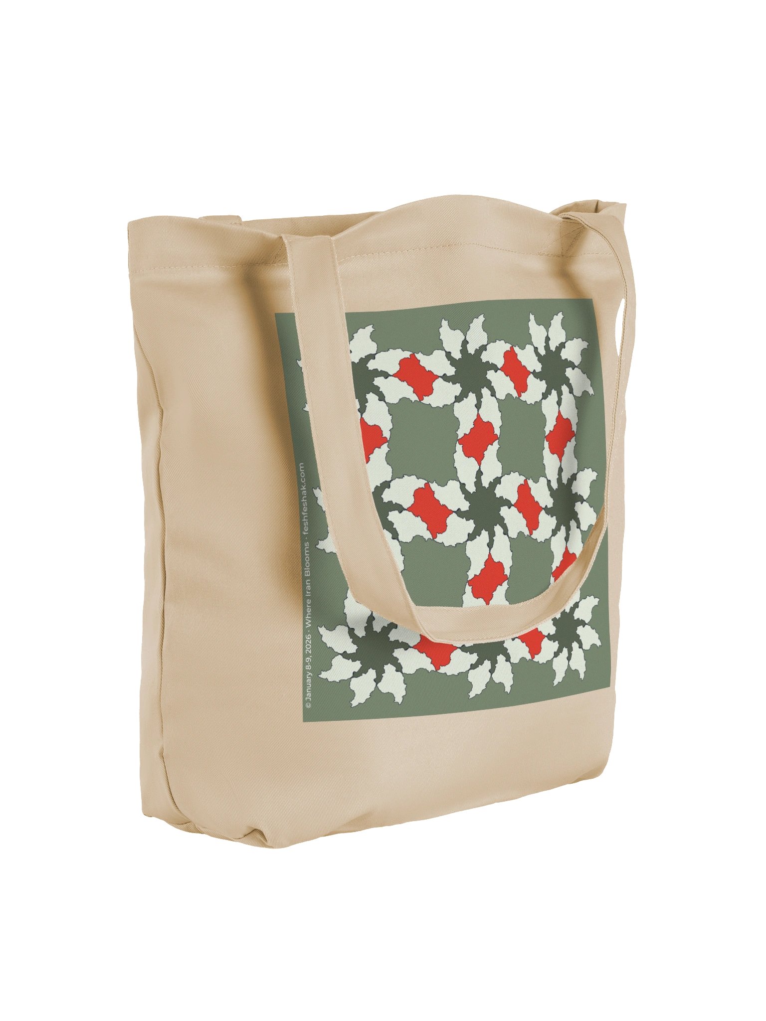 Where Iran Blooms Tote, Sage product image (4)