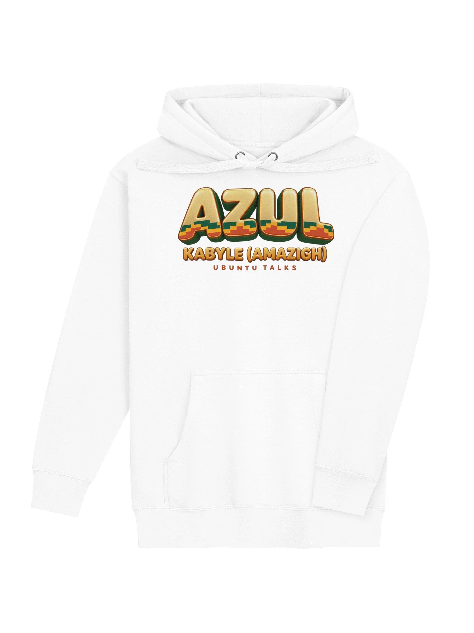 Ubuntu Talks Heritage — AZUL | Kabyle (Amazigh) Premium Hoodie product image (7)