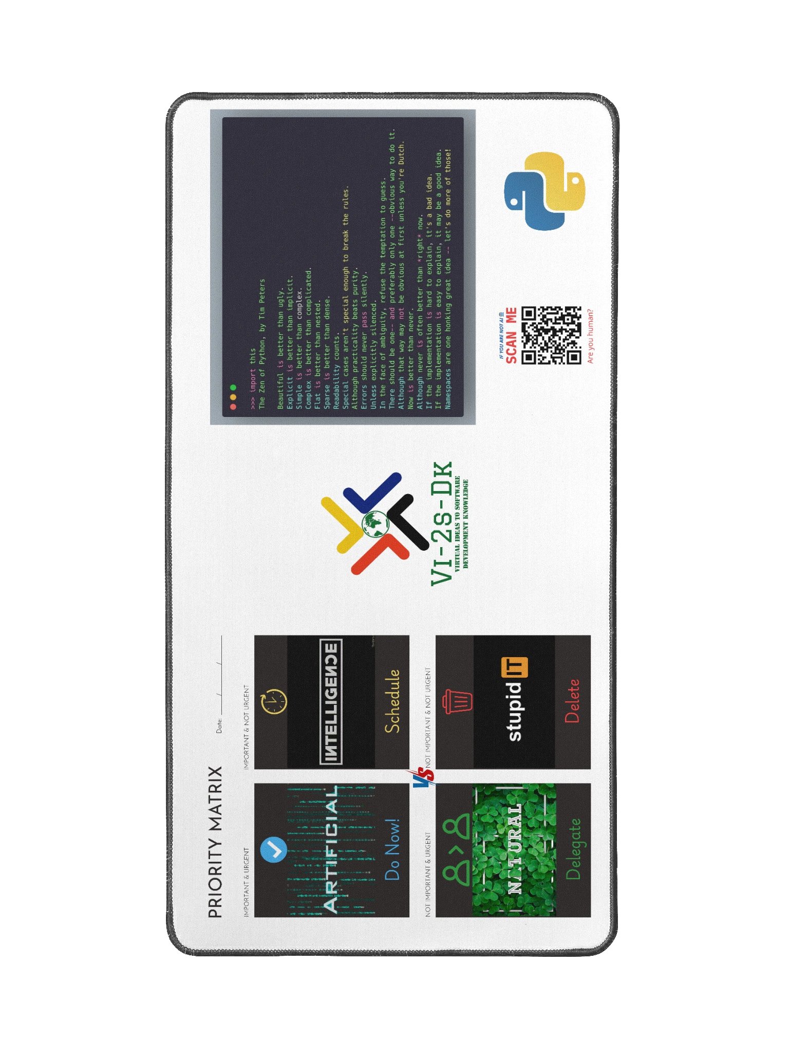 Python Programming Desk Mat product image (2)