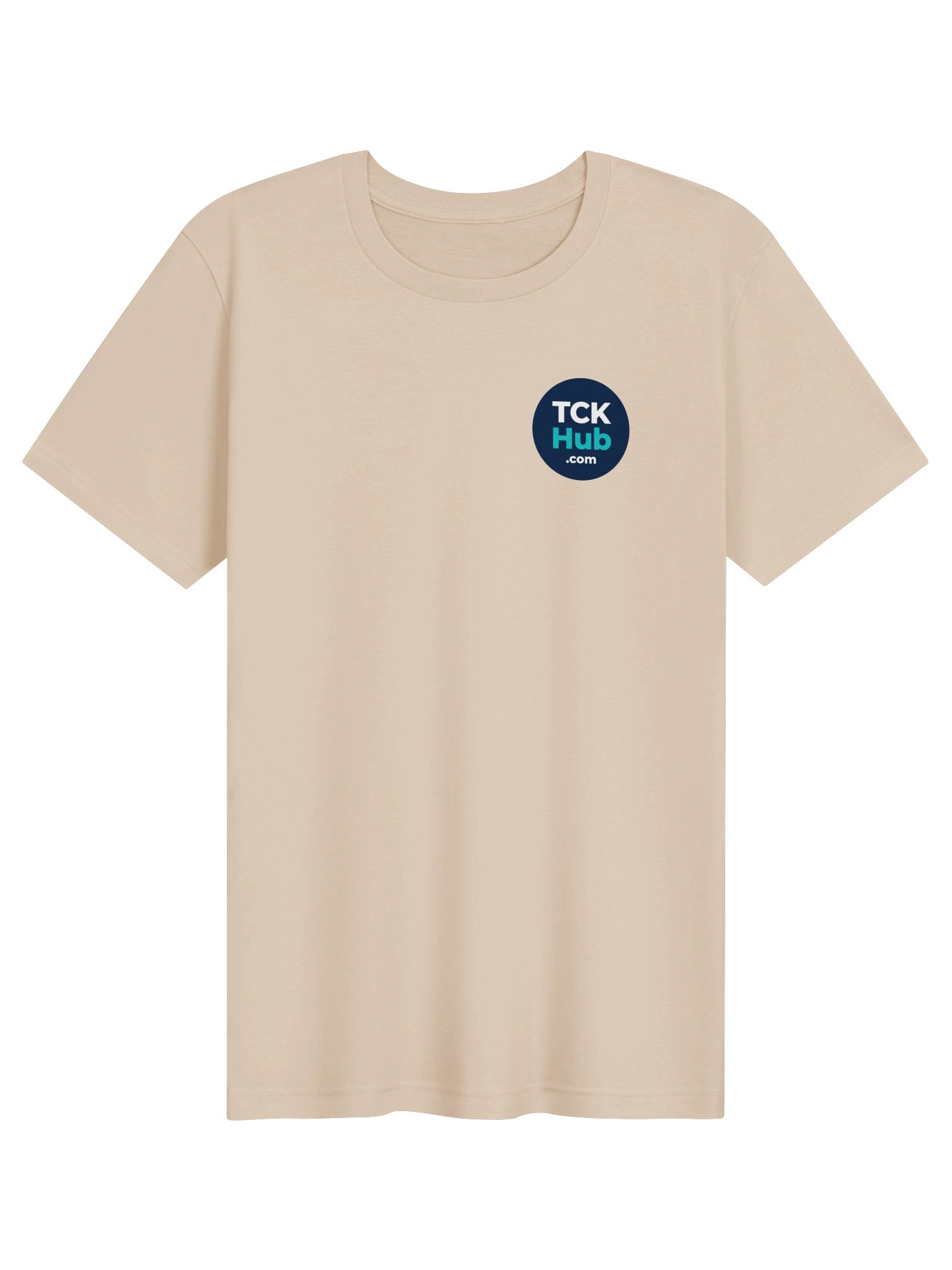 TCK Hub Round Logo Tee, Left Chest (Navy Badge) product image (1)