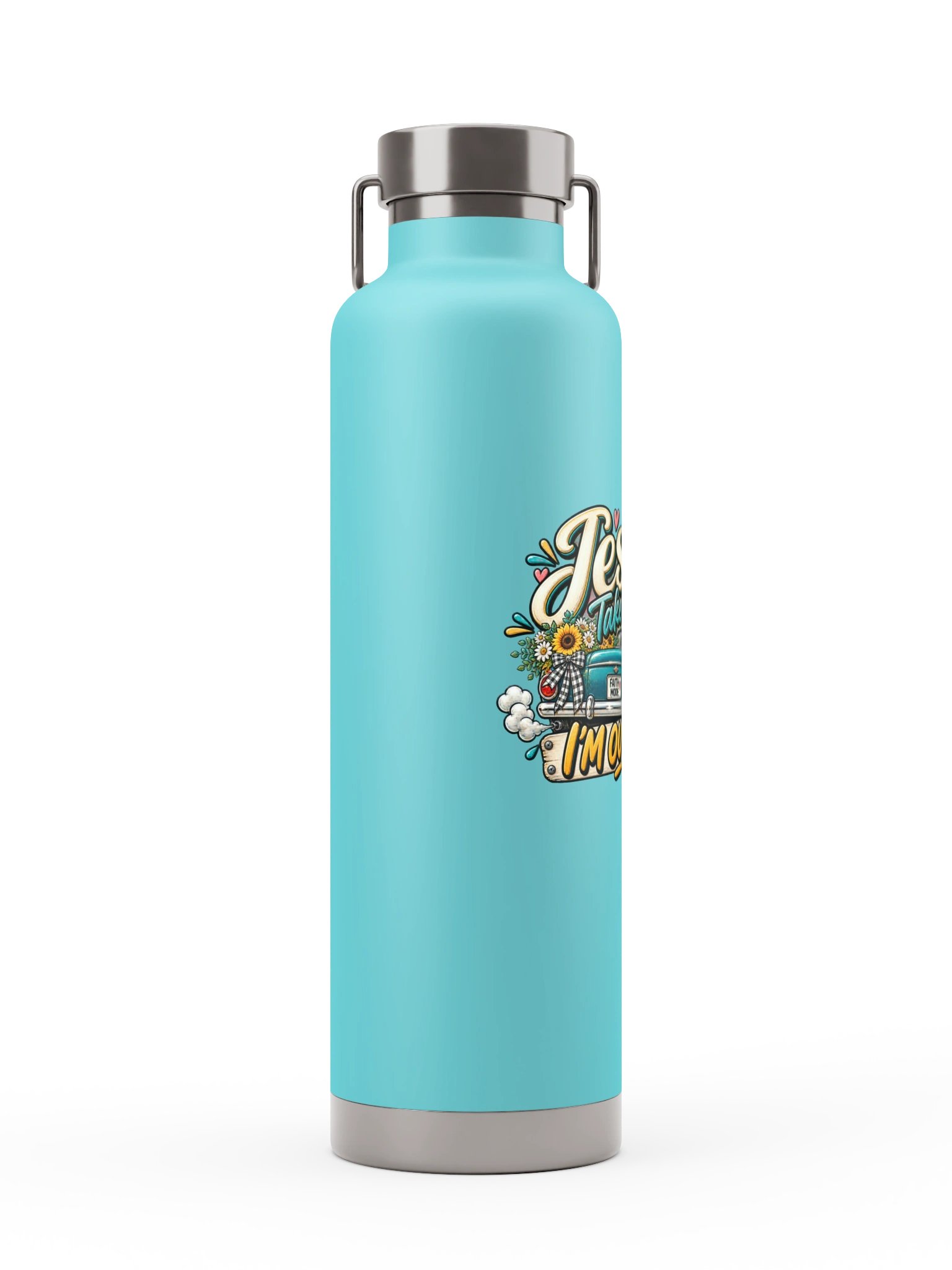 Jesus Take the Wheel I'm Out of Gas Water Bottle product image (3)