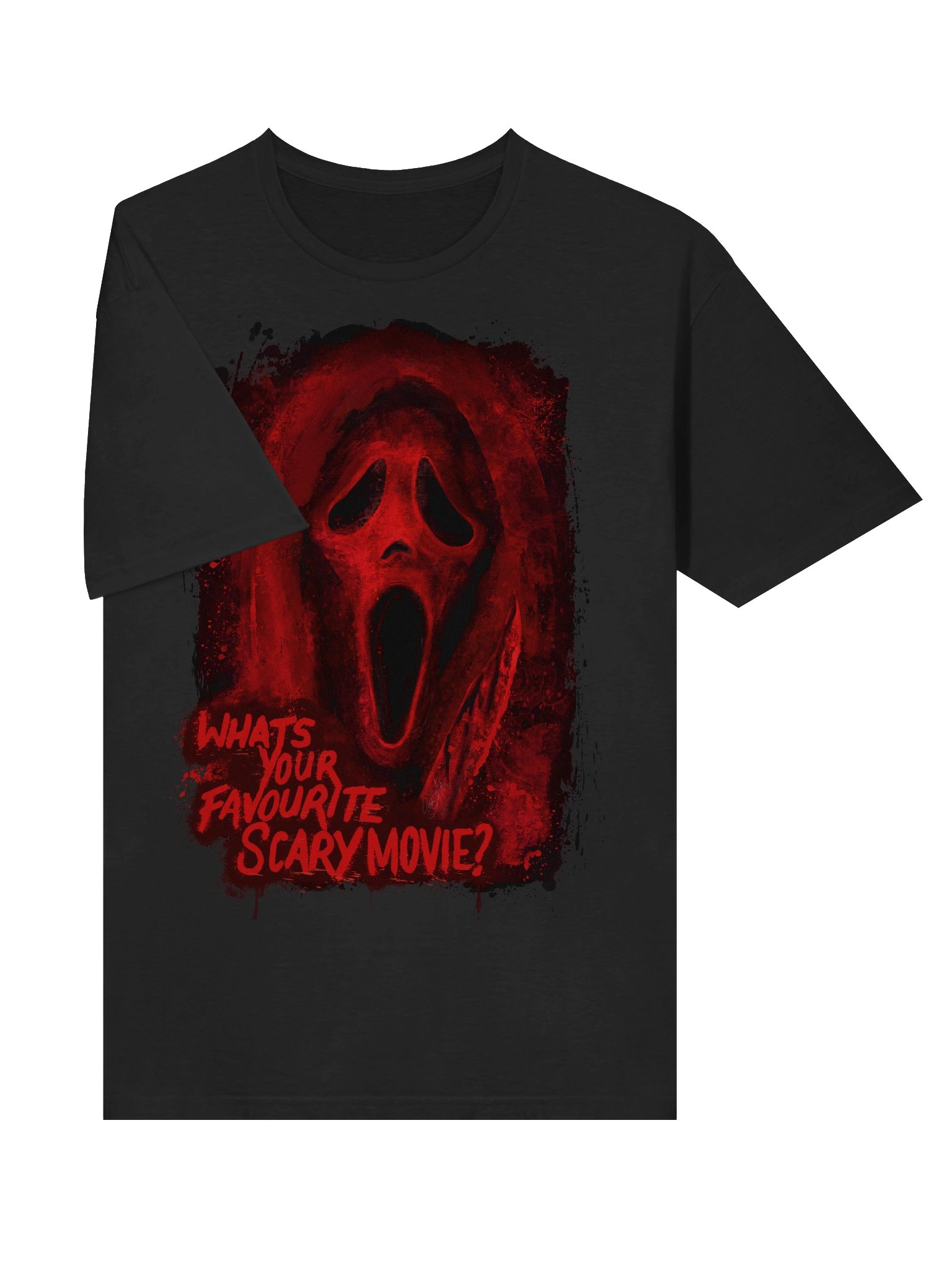 Red Ghost Face Tee product image (44)