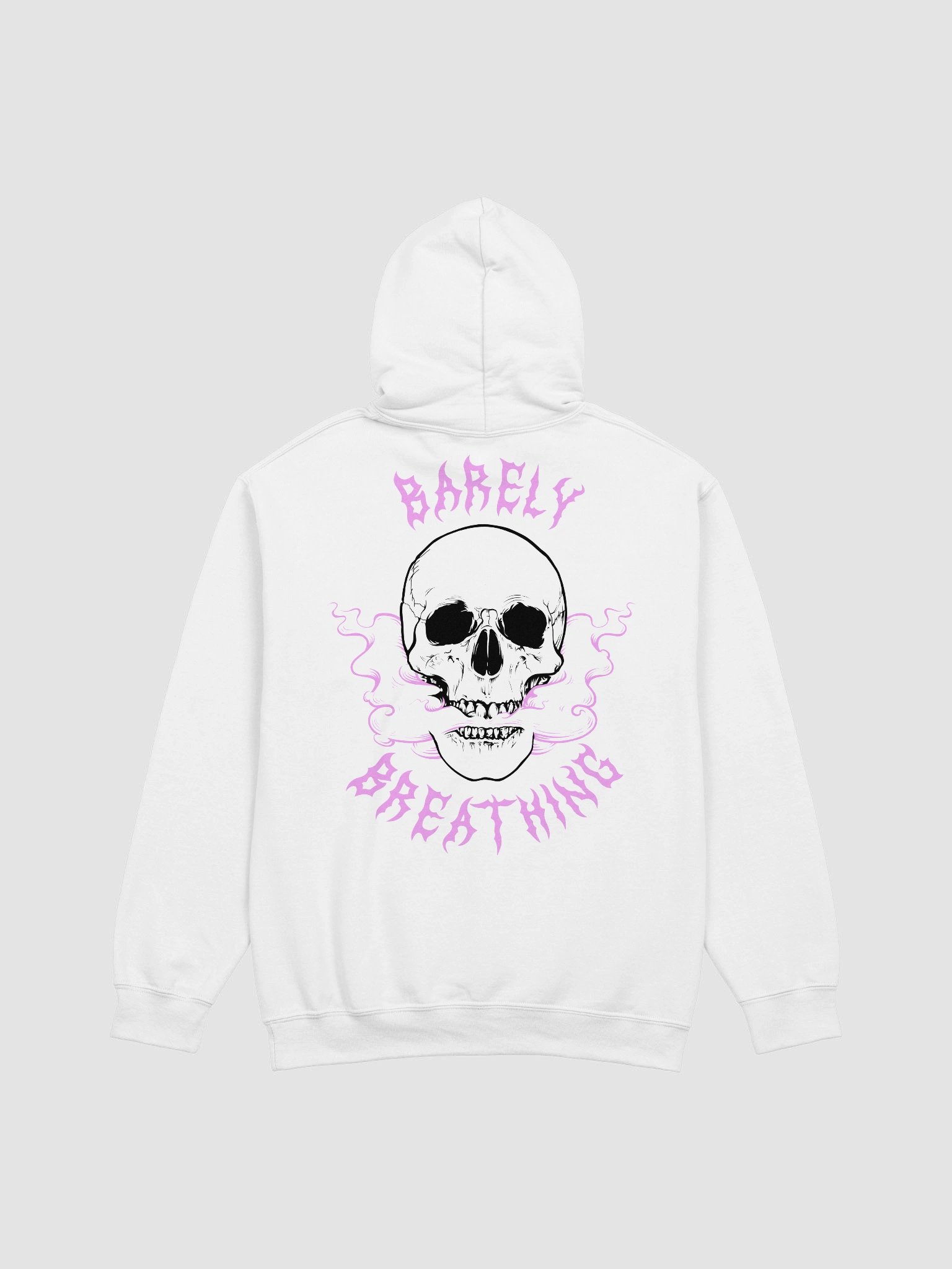 Barely Breathing - Hoodie - Black / Pink product image (15)